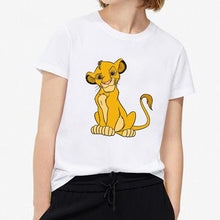 Load image into Gallery viewer, 2019 New Summer Women T-shirt Cartoon Lion King Printed Tshirt Fashion Casual Harajuku Tshirt Female Cute Tee Woman O Neck Tops