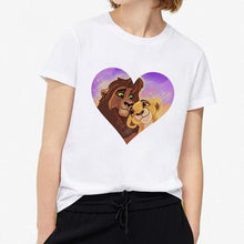 Load image into Gallery viewer, 2019 New Summer Women T-shirt Cartoon Lion King Printed Tshirt Fashion Casual Harajuku Tshirt Female Cute Tee Woman O Neck Tops