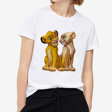 Load image into Gallery viewer, 2019 New Summer Women T-shirt Cartoon Lion King Printed Tshirt Fashion Casual Harajuku Tshirt Female Cute Tee Woman O Neck Tops