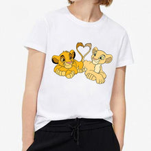 Load image into Gallery viewer, 2019 New Summer Women T-shirt Cartoon Lion King Printed Tshirt Fashion Casual Harajuku Tshirt Female Cute Tee Woman O Neck Tops
