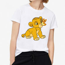 Load image into Gallery viewer, 2019 New Summer Women T-shirt Cartoon Lion King Printed Tshirt Fashion Casual Harajuku Tshirt Female Cute Tee Woman O Neck Tops
