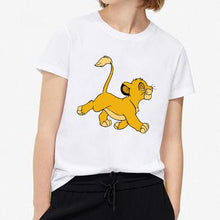 Load image into Gallery viewer, 2019 New Summer Women T-shirt Cartoon Lion King Printed Tshirt Fashion Casual Harajuku Tshirt Female Cute Tee Woman O Neck Tops
