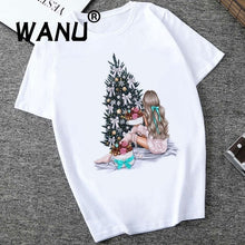 Load image into Gallery viewer, 2019 Women Tops Red Mouth Lip Love Print T Shirts Base O-Neck Short Sleeve Women Tshirt All-match White Tee Funny girls Shirt
